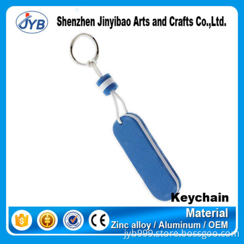 custom advertising use plastic eva foam floating keychain